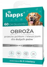 Obroża na Pchły i Kleszcze dla Psów Dużych Happs przeciw Pchłom i Kleszczom