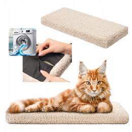 Legowisko dla kota Materac na parapet Parapeciak Poduszka Mata kota 60x25cm