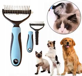 Trymer Zgrzebło do wyczesywania sierści Psa Kota Szczotka Martwy Włos XL