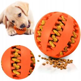 Gumowa Piłka dla Psa Zabawka na Przysmak Smaczki Gryzak Kula 5 cm