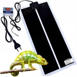 Mata Grzewcza Grzejna Z Termostatem Terrarium Roślin Sadzonek 28x80cm 45W