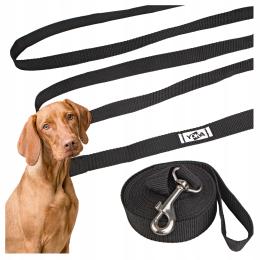 Smycz dla psa Szeroka Treningowa Długa Taśma 5m Czarna