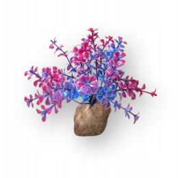 Sztuczna Roślinka Do Akwarium Kuli ozdoba fioletowa 12cm