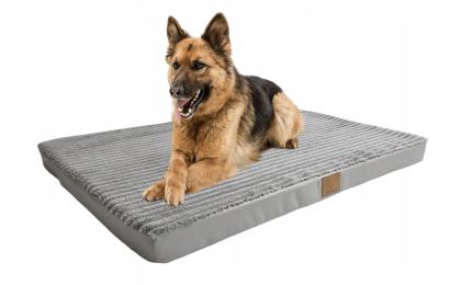 Legowisko Materac Dla Psa 100x70x7cm. Duże Posłanie XL Grafit Sztruks