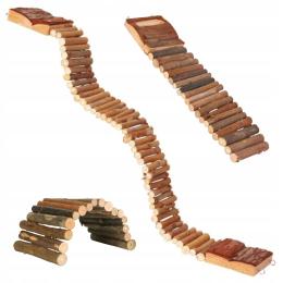 Trixie Zabawki Do Klatki Dla Gryzoni Drewniany Most Mostek Drabinka Zestaw