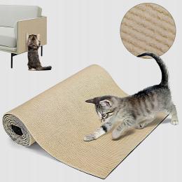 Samoprzylepna Mata Do Drapania Na Kanape Dla Kotów 100x40 Beżowy Drapak