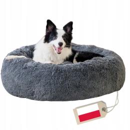Legowisko dla psa kota Jakość Premium Pluszowa Chmurka grafitowe 100 cm