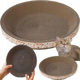 Drapak Dla Kota Kartonowy Okrągły Miska Legowisko 30 cm Do Drapania Eko