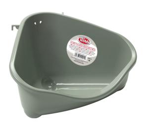 Kuweta Narożna Do Mocowania W Klatce Szara wys.19cm, boki 2x23cm