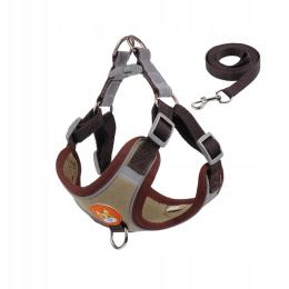 Szelki Dla Małego Psa Odblaskowe Bezuciskowe Rozmiar S Smycz