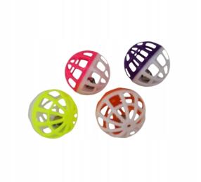 Piłeczka piłeczki dla kota z grzechotką 4 sztuki