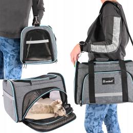 Transporter Torba Rozkładana Psa Kota Duży Usztywniany Otwory Lekki Duży XL