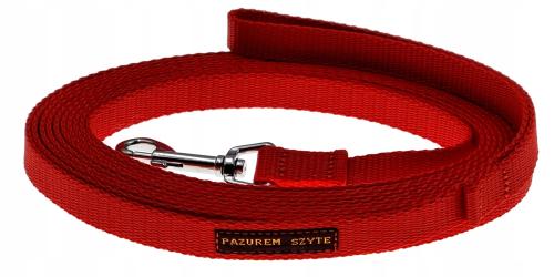 Pazurem Szyte smycz linka treningowa 15mm 1,5cm 10m czerwona