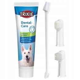 Zestaw Do Czyszczenia Zębów Dla Psa Psów Szczoteczka Pasta Trixie