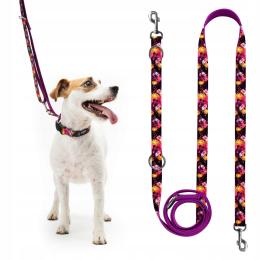 Smycz regulowana przepinana dla małego psa 260 cm Chaba Marigold rozm. S