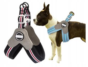 Szelki spacerowe dla Psa Xs 28-38 cm Bezuciskowe Typ Y miękkie czarne