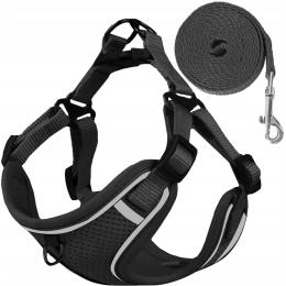 Mocne Szelki Bezuciskowe Smycz Dla Małego Psa Kota Wytrzymałe Roz. M