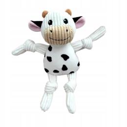 Pluszowa Zabawka Krówka Z Piszczałką Dla Psa Krowa piszcząca