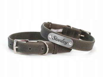 Obroża dla psa z identyfikatorem Graphite rozmiarM