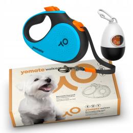 Mocna Smycz Automatyczna dla Psa Niebieska Blokada Taśma 5 Metrów