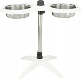 Stojak z miskami dla psa