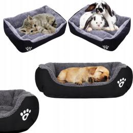 Miękkie Legowisko L 45x30 dla psa kota ciepła poduszka kojec kanapa