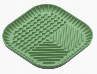 Fiboo miska mata spowalniająca dla psa zielona Fiboowl 19x19 cm