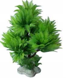 Roślinka Do Akwarium sztuczna Zielona rośliny akwariowe Ozdoba wys. 16cm