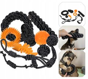 Zabawki Dla Psa Gryzak Piłka Szarpak Zestaw Zabawek Prezentowy 10el