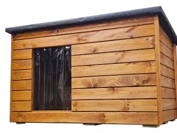 Buda Dla Psa XXL Ocieplana 3X Malowana Premium Złoty Dąb Owczarek Bernardyn