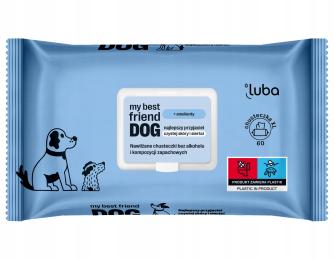 Nawilżane chusteczki dla Psów do oczyszczania 1x60