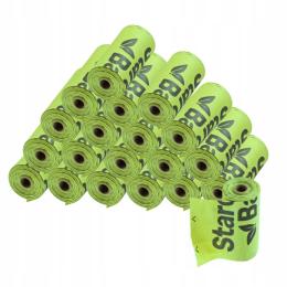 Woreczki na psie odchody Starchbag Kompostowalne BIOworki 20x15szt, zielone