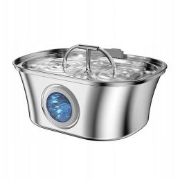 Fontanna Poidło Dla Zwierząt Petwant Dla Psa Kota Ze Stali Nierdzewnej 3.2l