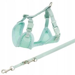 Trixie Szelki Szczeniak +smycz 26-34cm/2m/10 mięta