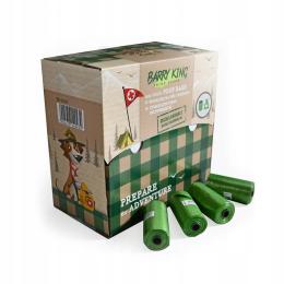 BarryKing Woreczki dla Psa, 50 rolek x 20szt, zielone, biodegradowalne