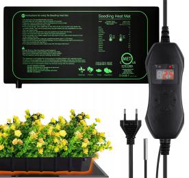 Mata Grzewcza Grzejna Z Regulacją Do Terrarium Roślin Sadzonek 24x52cm 50W