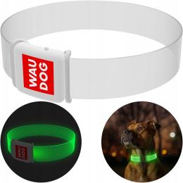Obroża dla psa z podświetleniem Waudog Led, klamra magnetyczna, dl. 60 cm