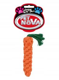Pet Nova zabawka Marchewka ze sznurka 15cm