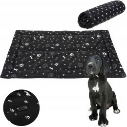 Legowisko Mata Materac dla Psa Kota Czarny Wodoodporny L 100x70 cm