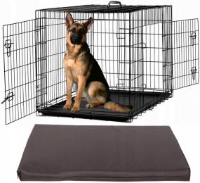 Składana Klatka Kennelowa Dla Dużego Psa XXXL Materac Z Kodury 76x120x82