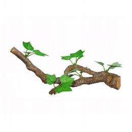 Terra Natura gałąź z liśćmi średnia 31cm Dekoracja terrarystyczna