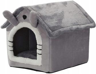 Domek z uszami dla psa kota Legowisko 2w1 S I154