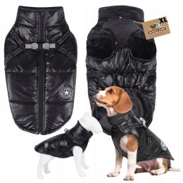 Ubranko dla psa na zimę z Szelkami 2w1 ciepła kurtka przeciwdeszczowa XL