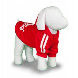 Dresowa Bluza Kurteczka Dla Psa Kota Ubranko Dres Ubranie Czerwona XXL