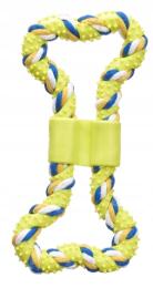 Gryzak dla psa zabawka z 2 uchwytami silikonowy 19 cm Zielony