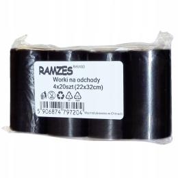 Ramzes Woreczki na psie odchody 80szt kupy nieczystości mocne worki