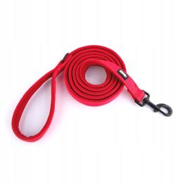 Smycz dla psa czerwona odblaskowa Huggy Doggy M