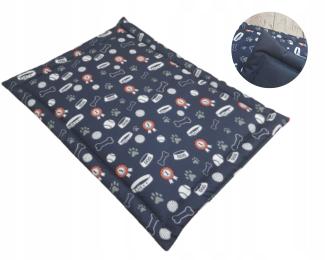 Legowisko mata do klatki wodoodporna 90x60 Wzór granat Dwustronna