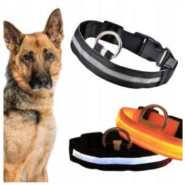 Świecąca Obroża Led Dla Psa Kota Rozmiar L Czarny