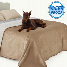 100% Wodoodporne Legowisko Narzuta 150x200 Dwustronne Sherpa Na Łóżko